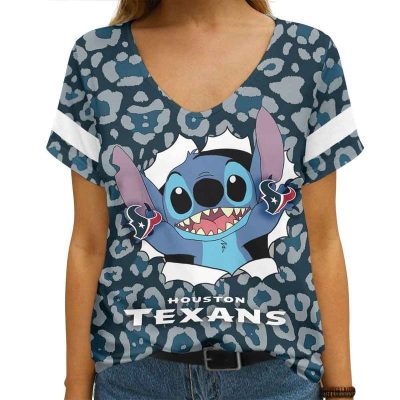 Houston Texans V-neck Women T-shirt VNT1194