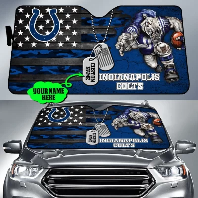 Indianapolis Colts Personalized Car Auto Windshield Sun Shade WSS1258