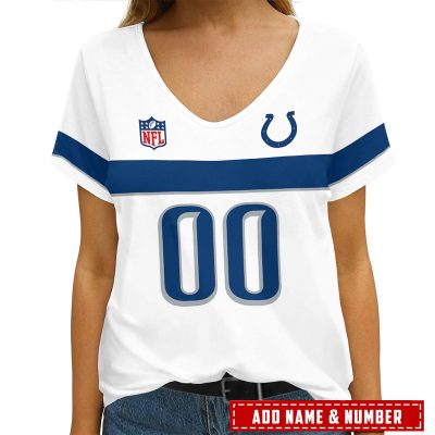 Indianapolis Colts Personalized V-neck Women T-shirt  VNT1199