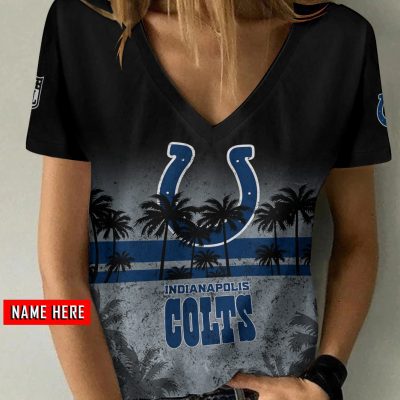 Indianapolis Colts Personalized V-neck Women T-shirt  VNT1209