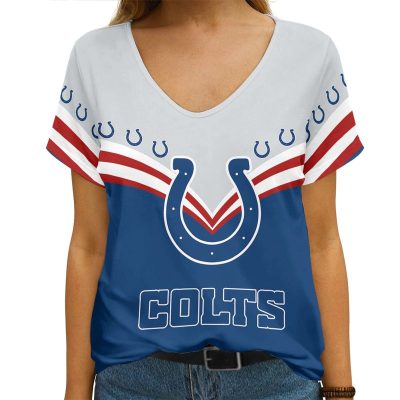 Indianapolis Colts Personalized V-neck Women T-shirt VNT1210