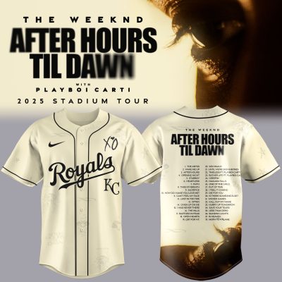 Kansas City Royals x The Weeknd After Hours Til Dawn 2025 Baseball Jersey