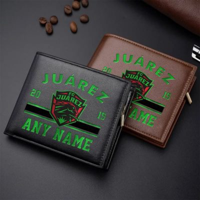 LIGA MX FC Juarez Personalized Name Leather Wallet