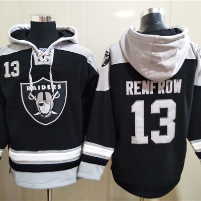 Las Vegas Raiders #13 Hunter Renfrow Ageless Lace-Up Pullover Hoodie