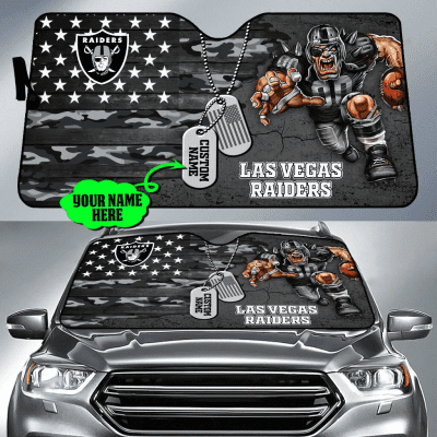 Las Vegas Raiders Personalized Car Auto Windshield Sun Shade WSS1242