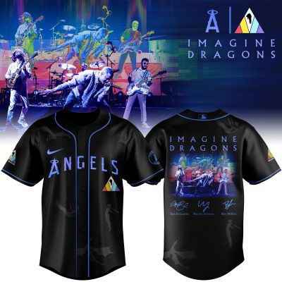 Los Angeles Angels MLB x Imagine Dragons 17th Anniversary Tour Personalized Baseball Jersey For Fans