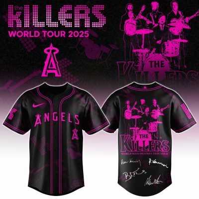 Los Angeles Angels MLB x The Killers 24th Anniversary Tour Personalized Baseball Jersey For Fans