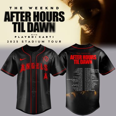 Los Angeles Angels x The Weeknd After Hours Til Dawn 2025 Baseball Jersey
