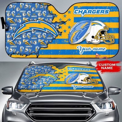 Los Angeles Chargers Personalized Car Auto Windshield Sun Shade WSS1028