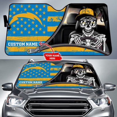 Los Angeles Chargers Personalized Car Auto Windshield Sun Shade WSS1228