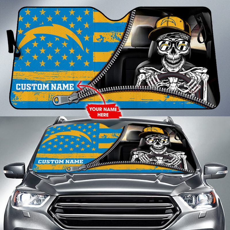 Los Angeles Chargers Personalized Car Auto Windshield Sun Shade WSS1228
