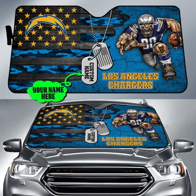 Los Angeles Chargers Personalized Car Auto Windshield Sun Shade WSS1234