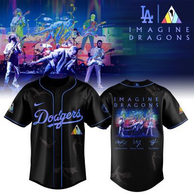 Los Angeles Dodgers MLB x Imagine Dragons 17th Anniversary Tour Personalized Baseball Jersey For Fans