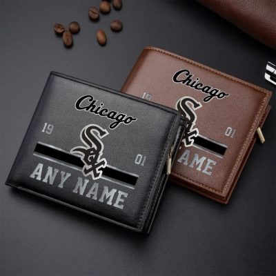MLB Chicago White Sox Personalized Name Leather Wallet