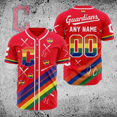 MLB Cleveland Guardians Pride Heritage Baseball Jersey