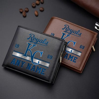 MLB Kansas City Royals Personalized Name Leather Wallet