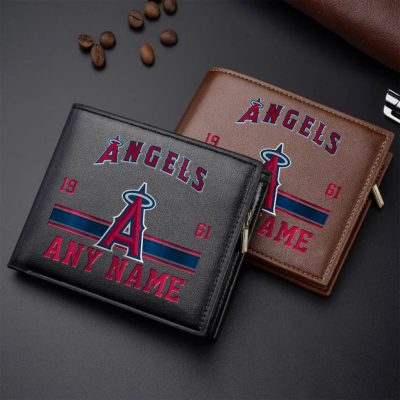 MLB Los Angeles Angels Personalized Name Leather Wallet