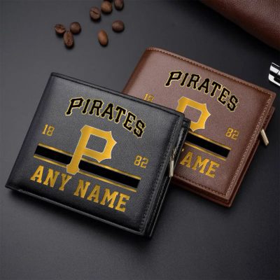 MLB Pittsburgh Pirates Personalized Name Leather Wallet
