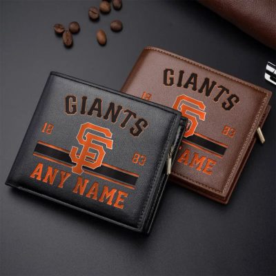 MLB San Francisco Giants Personalized Name Leather Wallet