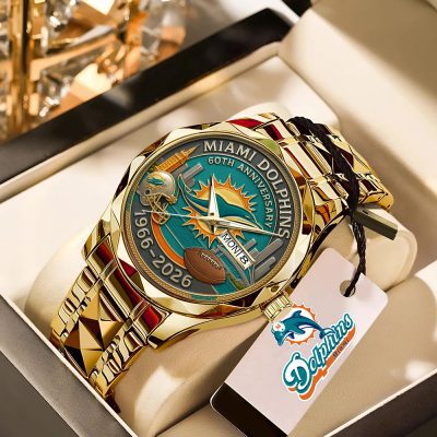 Miami Dolphins Alloy Luxury Quartz Watch WIN3026