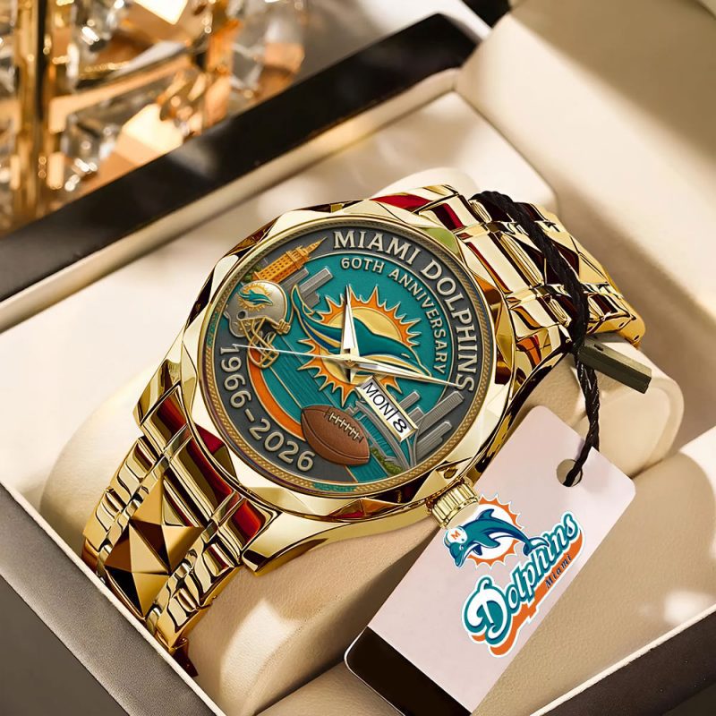 Miami Dolphins Alloy Luxury Quartz Watch WIN3026