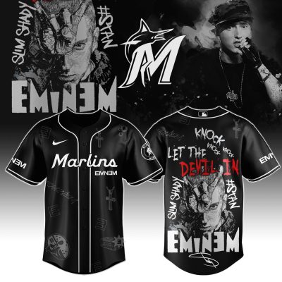 Miami Marlins MLB x Eminem Stans' To Launch In Theatres Worldwide Personalized Baseball Jersey For Fans
