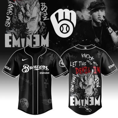 Milwaukee Brewers MLB x Eminem Stans' To Launch In Theatres Worldwide Personalized Baseball Jersey For Fans