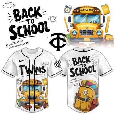 Minnesota Twins MLB x Back To School Personalized Baseball Jersey For Fans