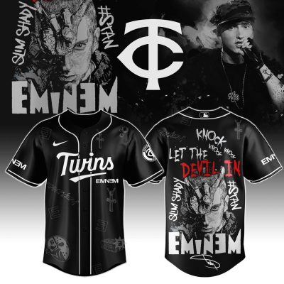 Minnesota Twins MLB x Eminem Stans' To Launch In Theatres Worldwide Personalized Baseball Jersey For Fans