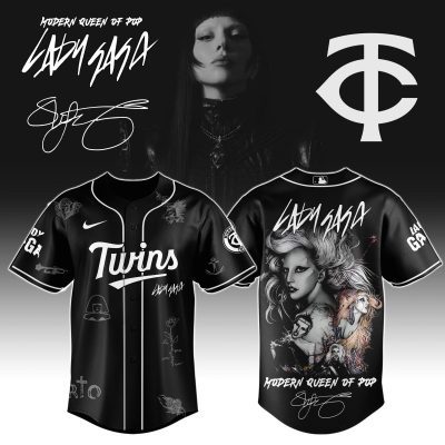 Minnesota Twins MLB x Lady Gaga The Mayhem Ball Tour Personalized Baseball Jersey For Fans