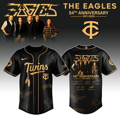 Minnesota Twins MLB x The Eagles 54th Anniversary Tour Personalized Baseball Jersey For Fans