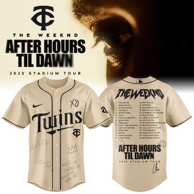 Minnesota Twins MLB x The Weeknd After Hours Til Dawn Personalized Baseball Jersey For Fans
