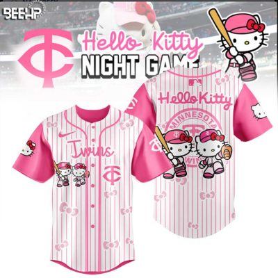 Minnesota Twins x Hello Kitty Night Game 2025 Limited Edition Baseball Jersey