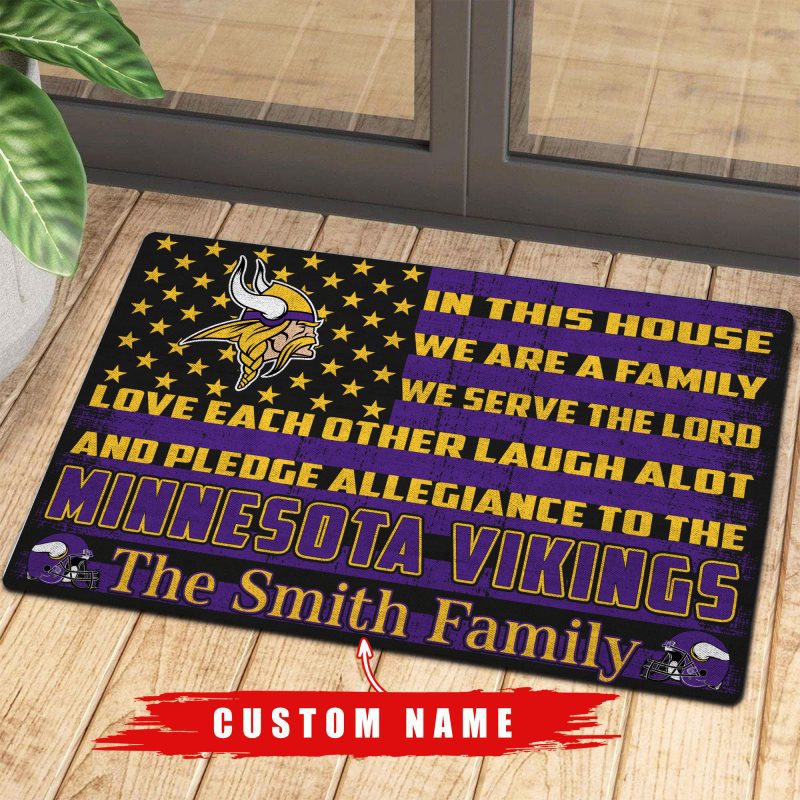 Minnesota Vikings Personalized Doormat FLOORMAT1570