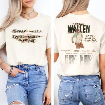 Morgan Wallen "I'm The Problem" Tour 2025 Concert T-Shirt Country Music Morgan