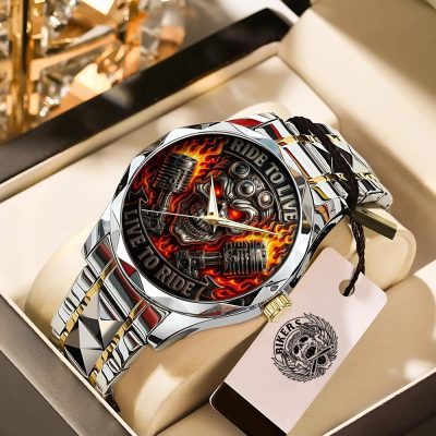 Motorcycle Alloy Luxury Quartz Watch WIN3049
