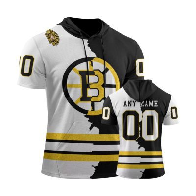 NHL Boston Bruins Personalized Home Mix Away Short Sleeve Hoodie