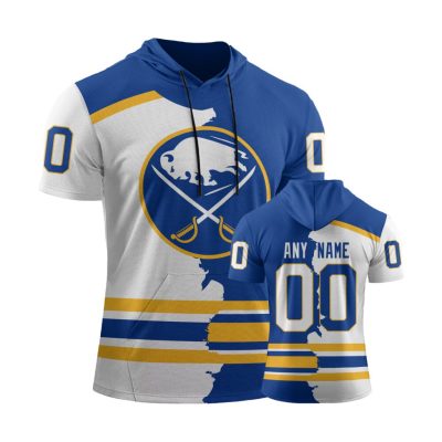 NHL Buffalo Sabres Personalized Home Mix Away Short Sleeve Hoodie