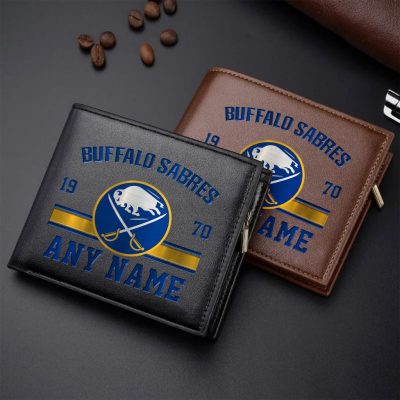 NHL Buffalo Sabres Personalized Name Leather Wallet