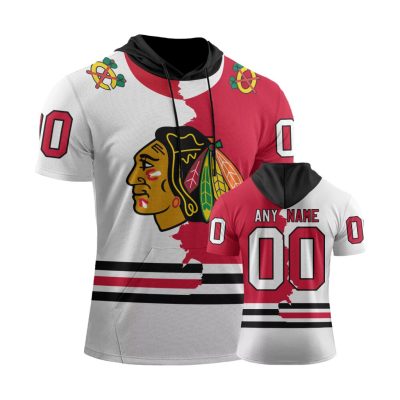 NHL Chicago Blackhawks Personalized Home Mix Away Short Sleeve Hoodie