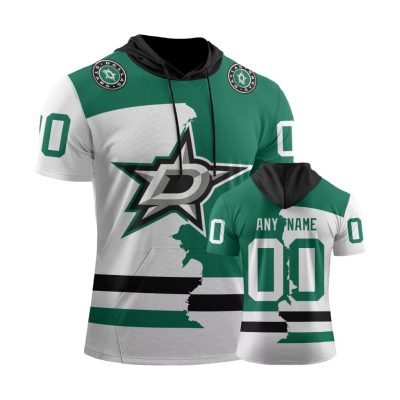 NHL Dallas Stars Personalized Home Mix Away Short Sleeve Hoodie