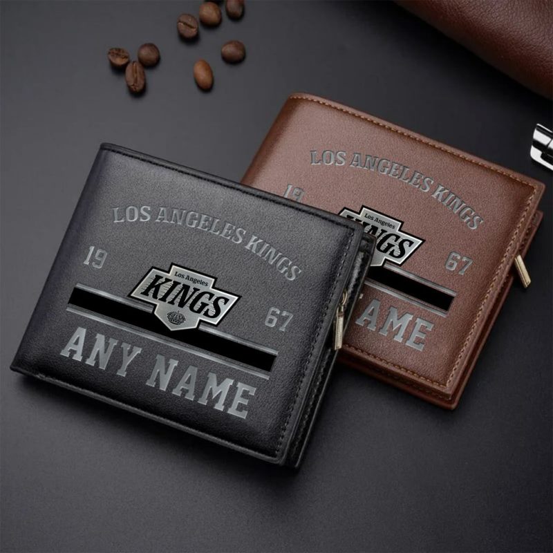NHL Los Angeles Kings Personalized Name Leather Wallet
