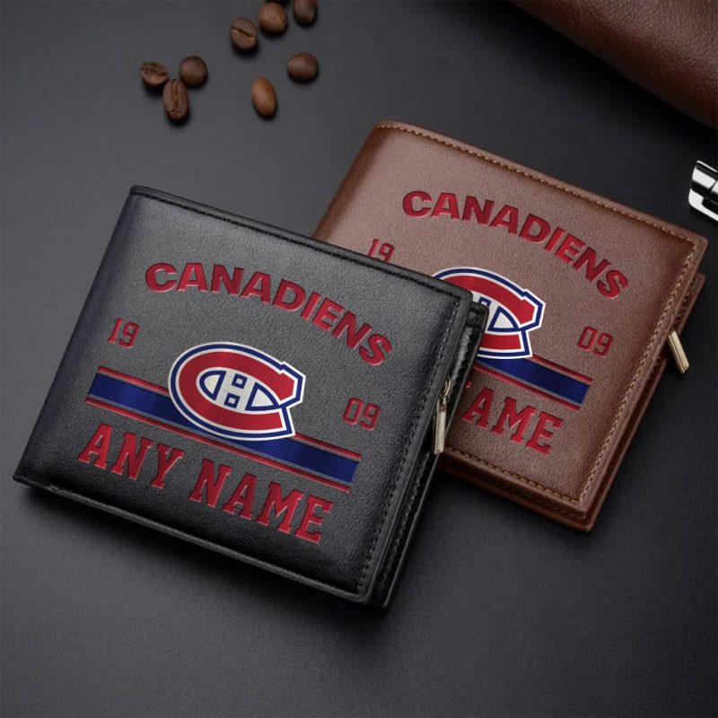 NHL Montreal Canadiens Personalized Name Leather Wallet