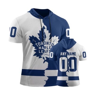 NHL Toronto Maple Leafs Personalized Home Mix Away Short Sleeve Hoodie