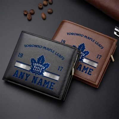 NHL Toronto Maple Leafs Personalized Name Leather Wallet