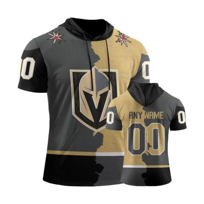 NHL Vegas Golden Knights Personalized Home Mix Away Short Sleeve Hoodie