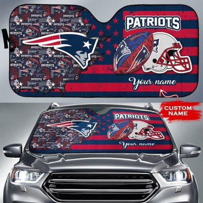 New England Patriots Personalized Car Auto Windshield Sun Shade WSS1023