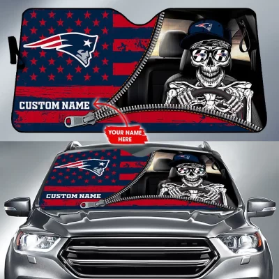 New England Patriots Personalized Car Auto Windshield Sun Shade WSS1273