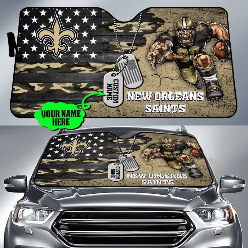 New Orleans Saints Personalized Car Auto Windshield Sun Shade WSS1185