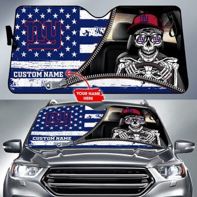 New York Giants Personalized Car Auto Windshield Sun Shade WSS1224